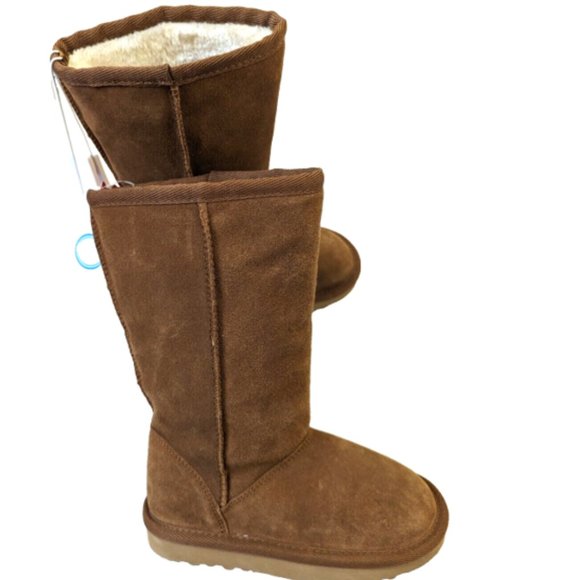 The Children's Place Girls Chalet Boot Furry Lined Winter Boot Brown 11 … - Picture 2 of 9